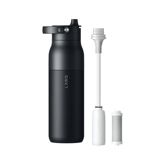 LARQ Swig Top Drink Bottle - Obsidian Black 680ml