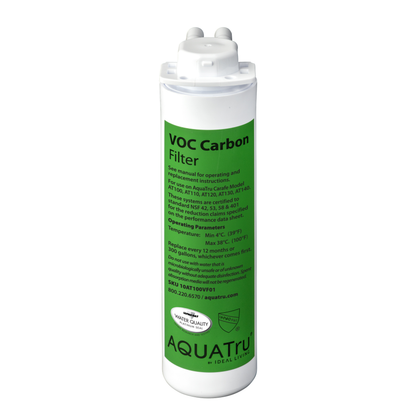 AquaTru Carafe Carbon VOC Filter (use with Carafe model ONLY)