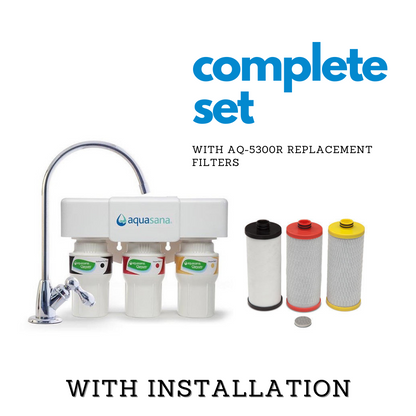 Aquasana AQ-5300 3-Stage Under Counter Water Filter